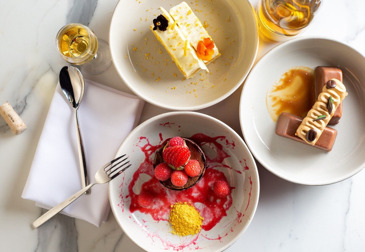 Selection of desserts at GA Kings Cross